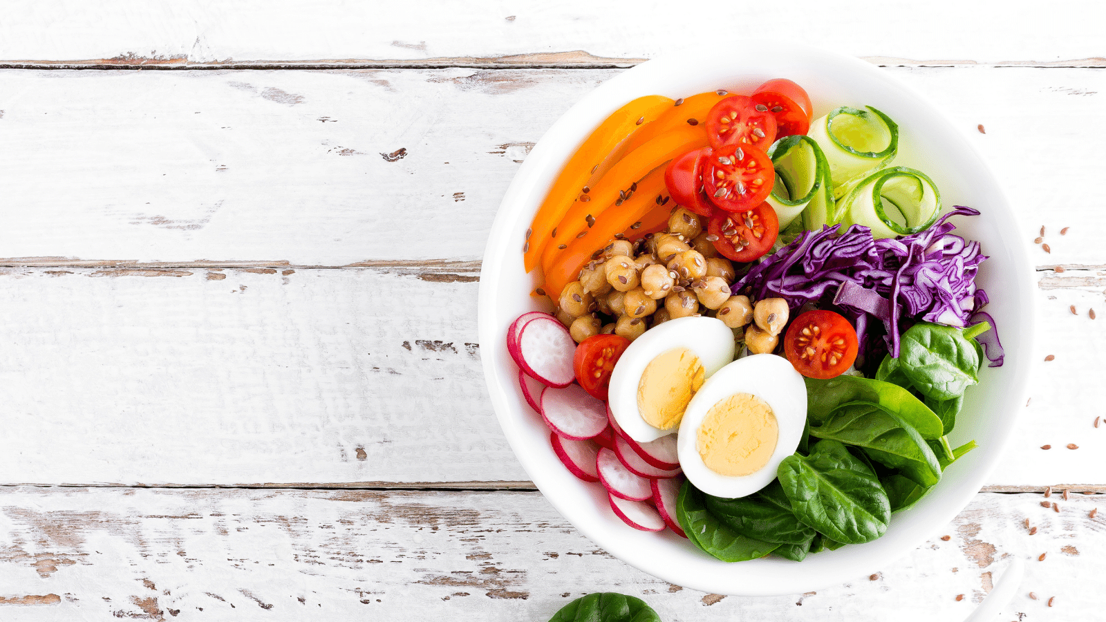 salad bowl with a variety of vegetables